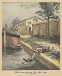 Um salvador de seis anos em Valenciennes